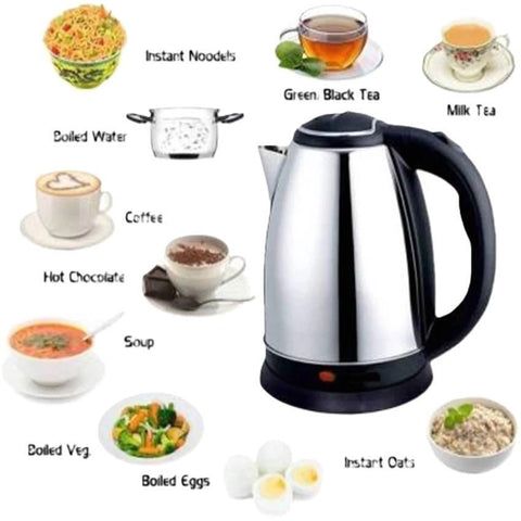 RAF KT-200 Electric Kettle (2.0 Ltr) Concealed – Steel Body - Durable Appliance Designed For Quick Water Boiling In The Kitchen