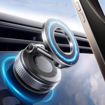 Vacuum Adsorption Magnetic Mobile Phone Holder & 360° Rotatable Car Mount Bracket | Mobile Holder For Car | Self-Adhesive Magnetic Mobile Holder